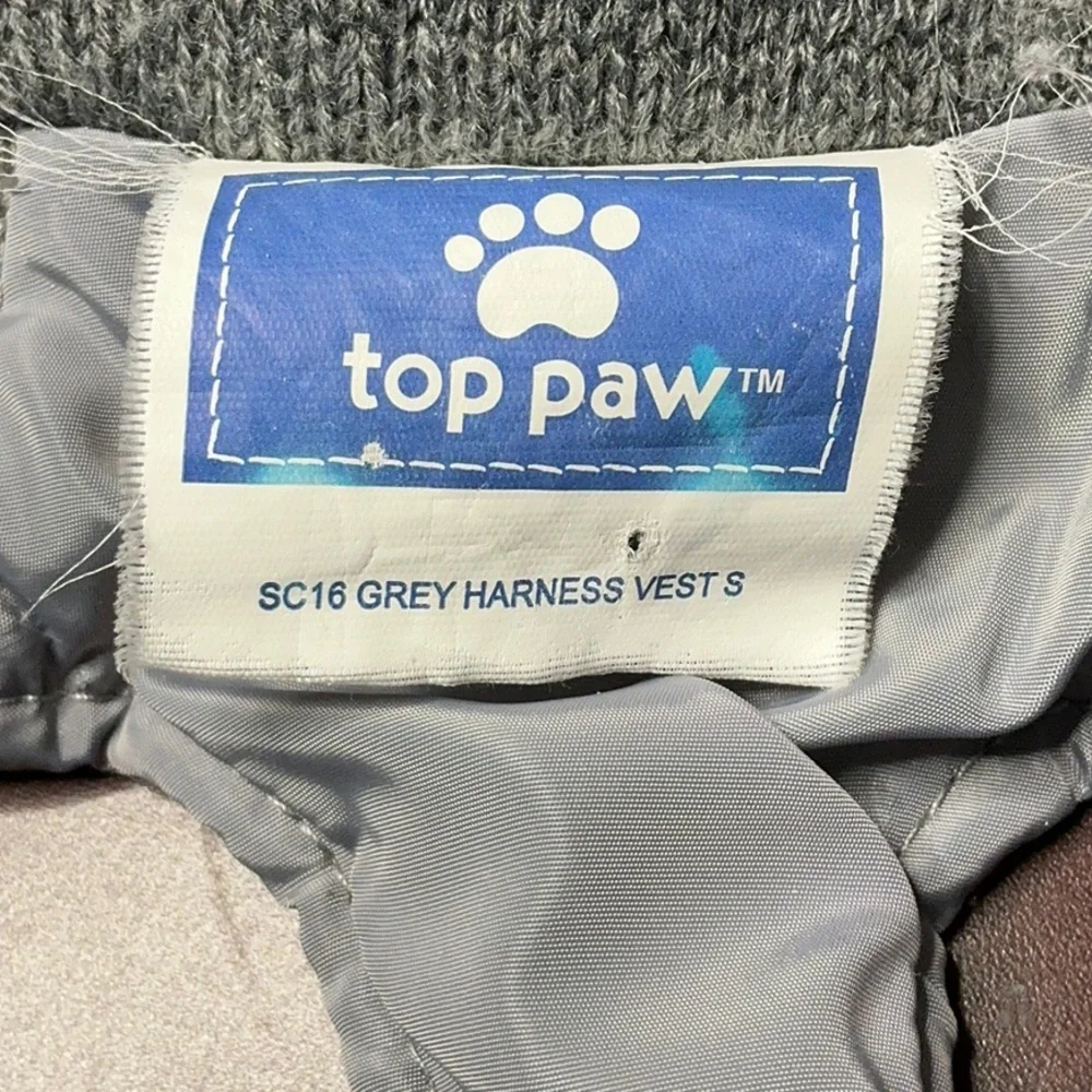 Top Paw Gray Dog Jacket with Harness